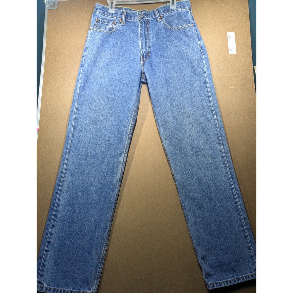 Levis 550 Relaxed Fit Jeans Mens 34x34 Medium Wash Blue Denim Pants